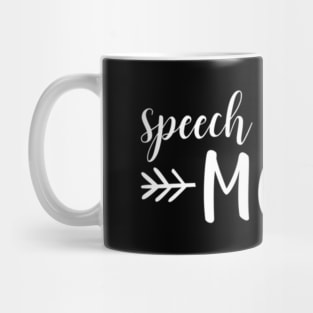 Speech Debate Mom Arrow In White Text Acn056B Mug